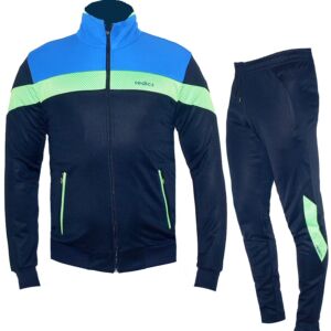 Мъжки футболен екип REDICS 160117, тъмно син с електриково зелено и синьо