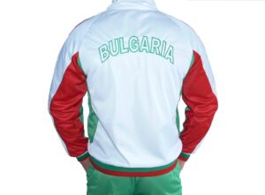 Мъжки спортен екип БЪЛГАРИЯ, бяло, зелено, червено