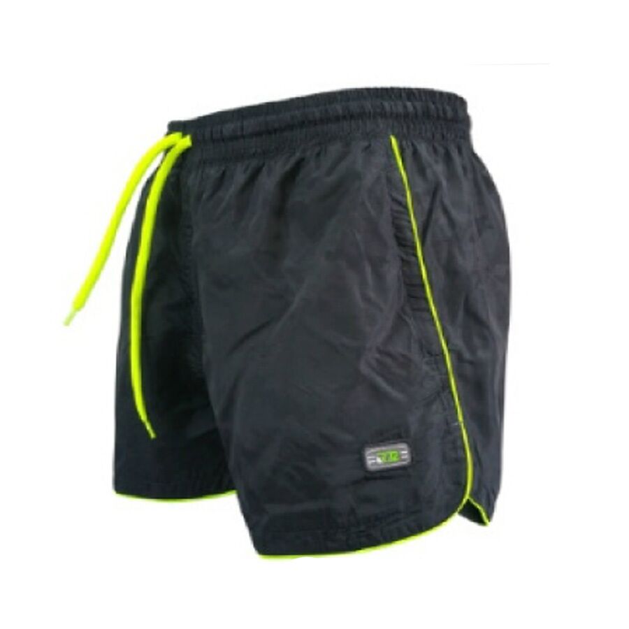 Мъжки бански RAYMOND 149, графит с електриково зелено