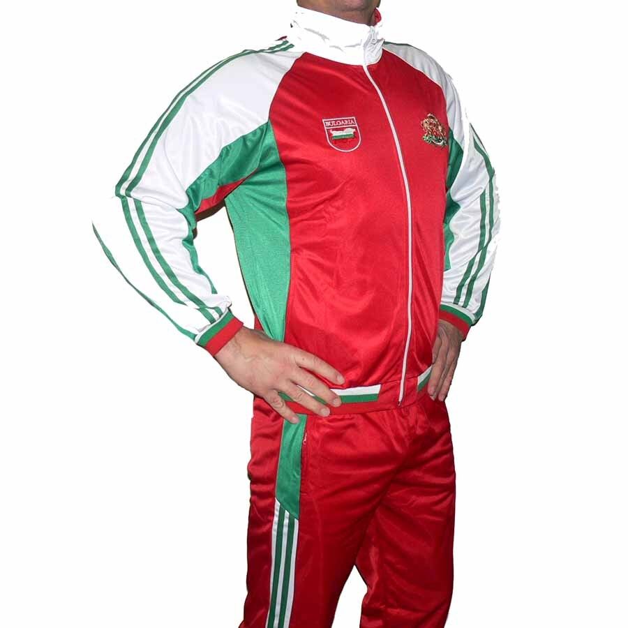 Мъжки спортен екип БЪЛГАРИЯ, бяло, зелено, червено - Image 2