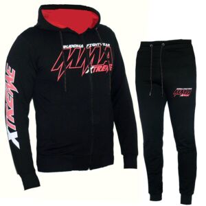 Спортен екип UFC, тъмно син с червено