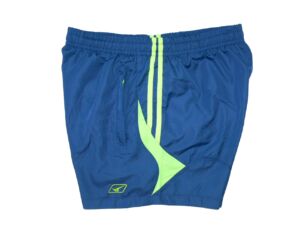 Мъжки спортни шорти REDICS, сини с електриково зелено